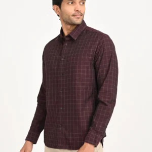 Men's Check Full Sleeve Cotton Shirt
